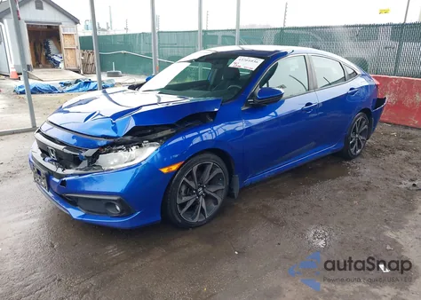 2019 Honda Civic Sport из США, поврежденный, VIN 2HGFC2F86KH575505